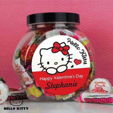 Personalised Hello Kitty I Love You 250g Sweet Jar Extra Image 2